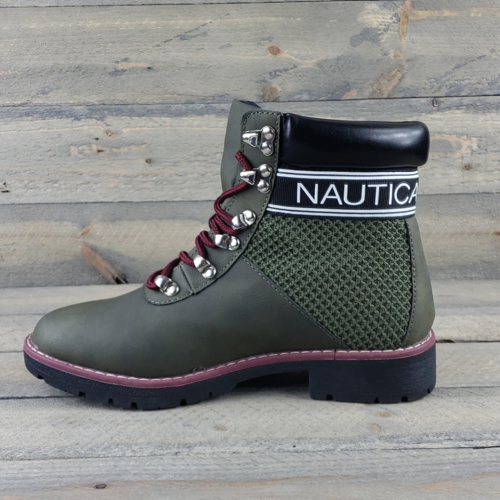 Nautica Women's Olive Phoenix Ankle Boots NEW 6.5 - Picture 6 of 7